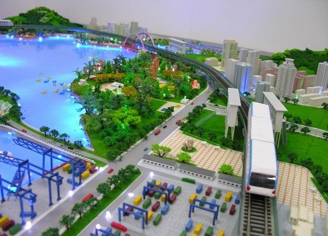 尼木县港口沙盘